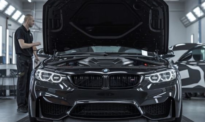 bumper repair paint booth Higgins Body and Paint