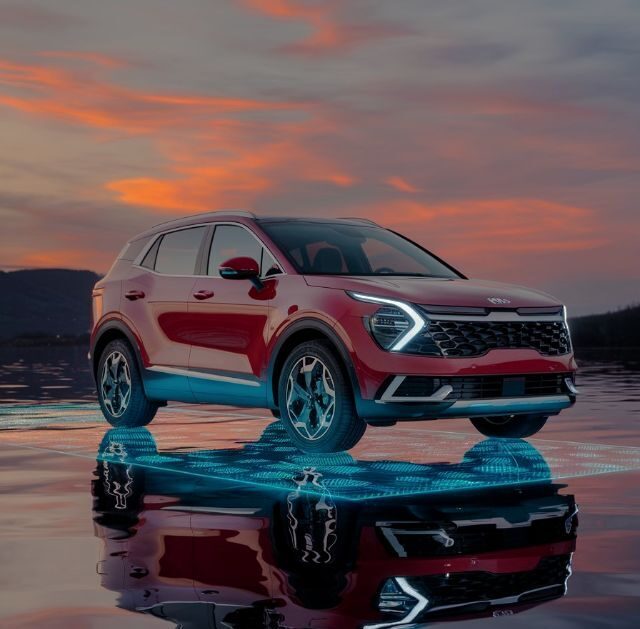 Red Kia Sportage-Kia certified collision repair