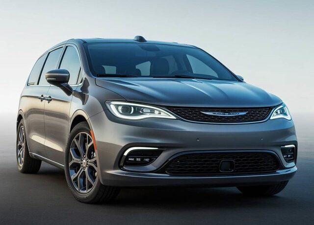 Grey Chrysler Mini van-FCA certified collision repair