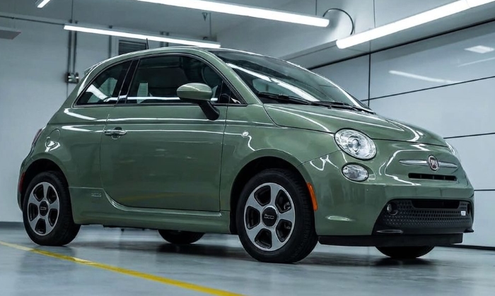 West Jordan Collision Repair fiat in shop