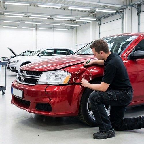 Dodge collision inspection-Dodge certified collision repair Higgins body & paint